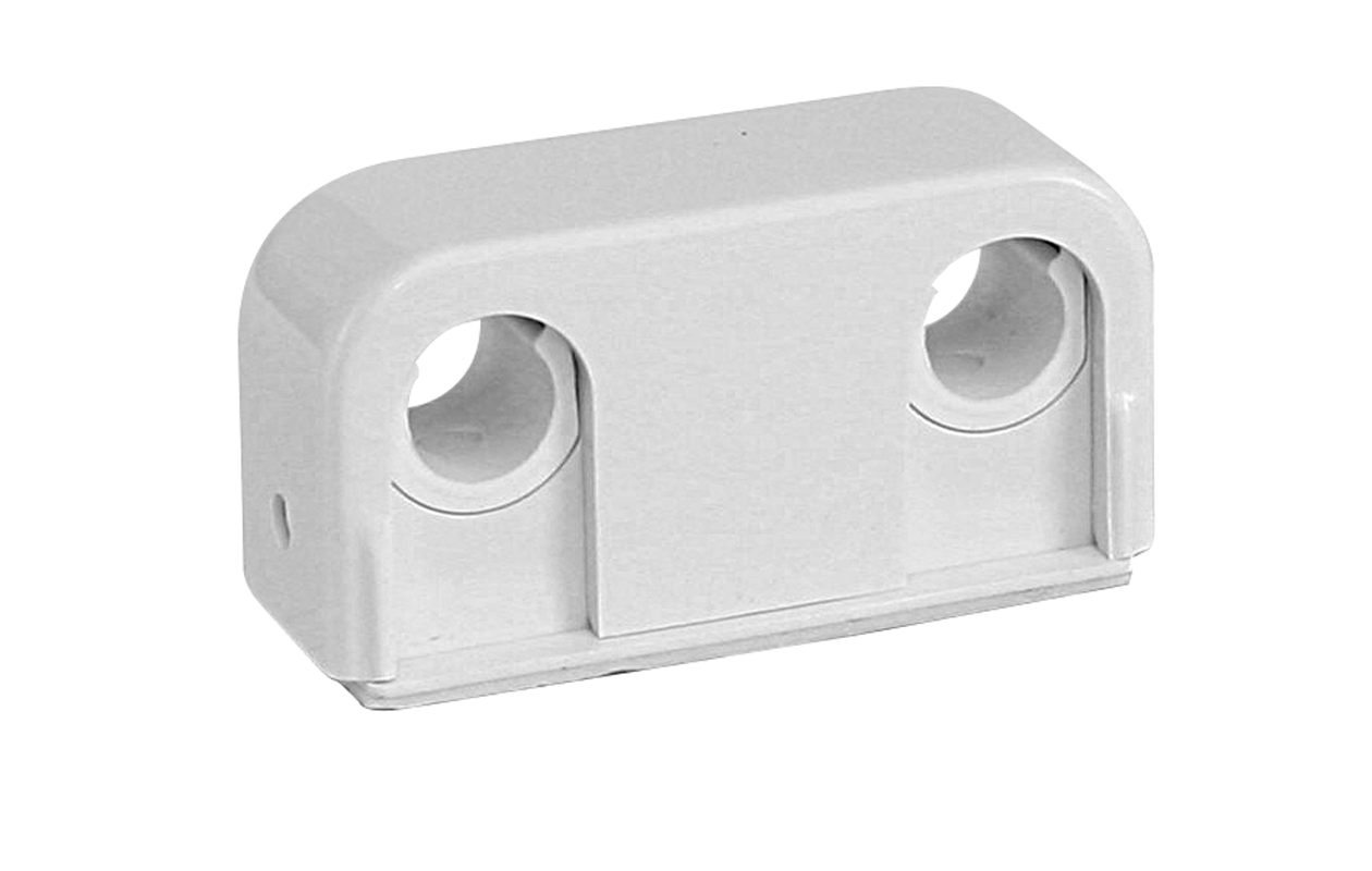 faluplast Rörklamma 2-rör 12/15mm vit 40cc limning