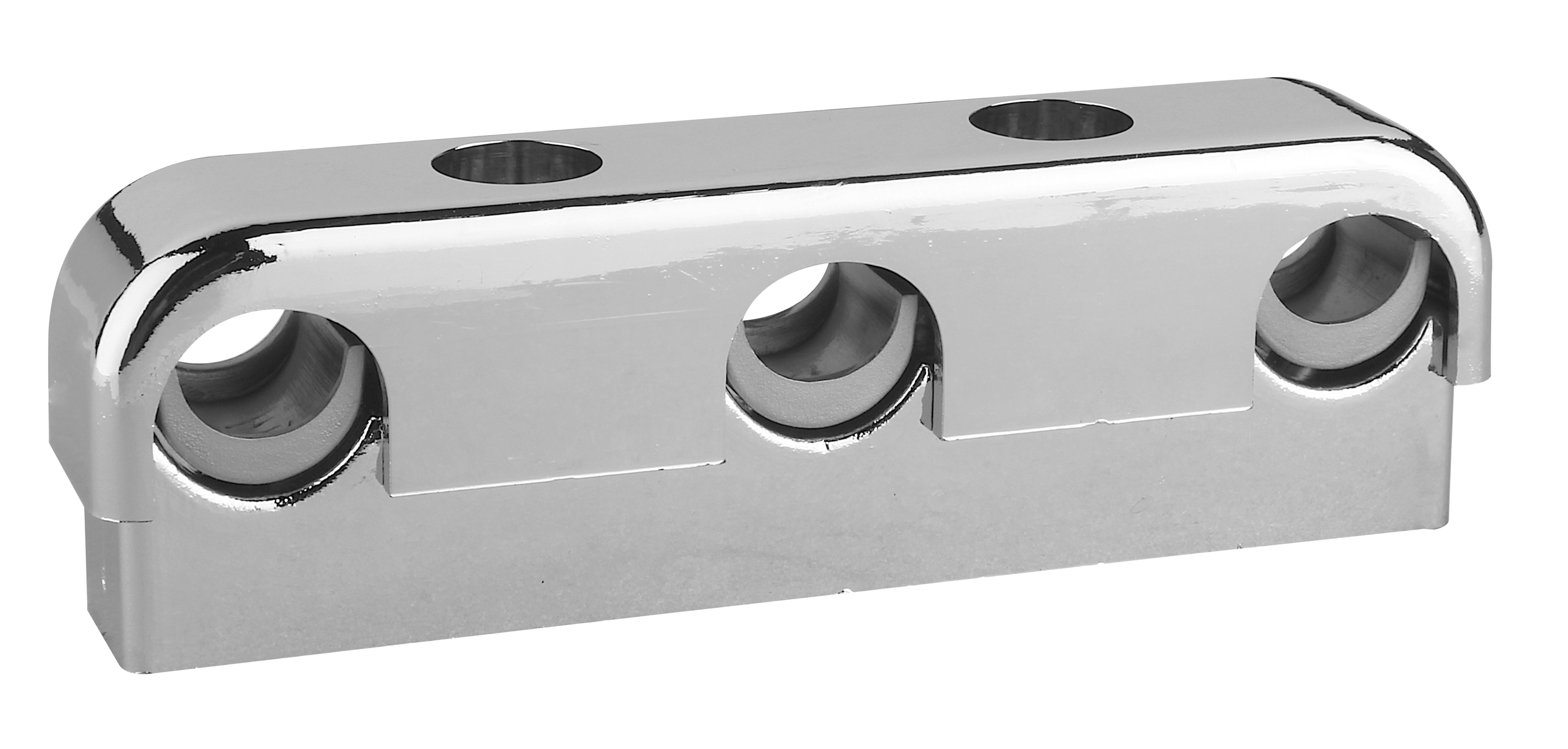 RÖRKLAMMA 3-RÖR FALUPLAST 8-15mm KROM 40 C/C