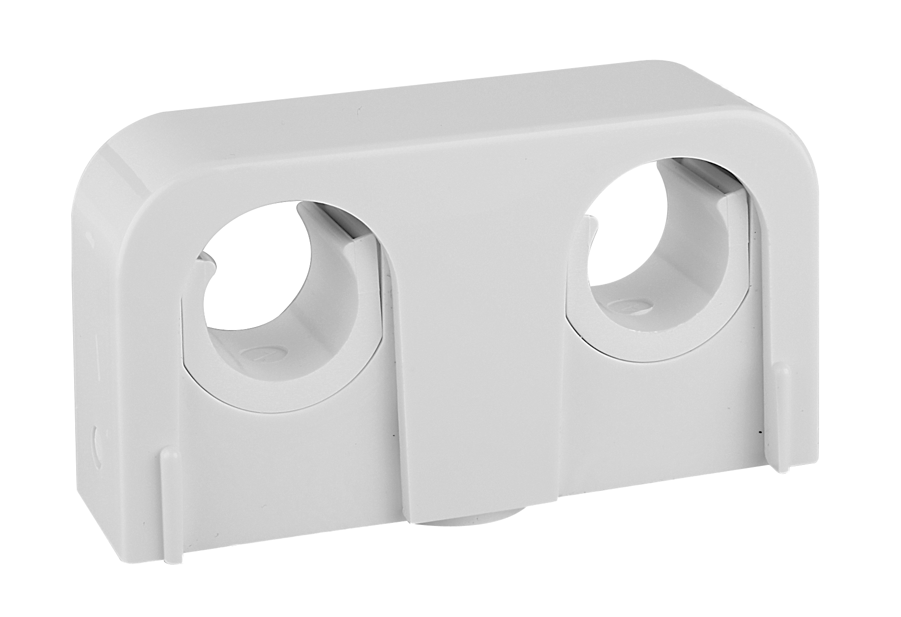 faluplast Pipeclip 2-pipes snap 16/20mm white 40mm