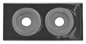 faluplast Väggbricka 2-delad 12-22mm krom 40mm vulk