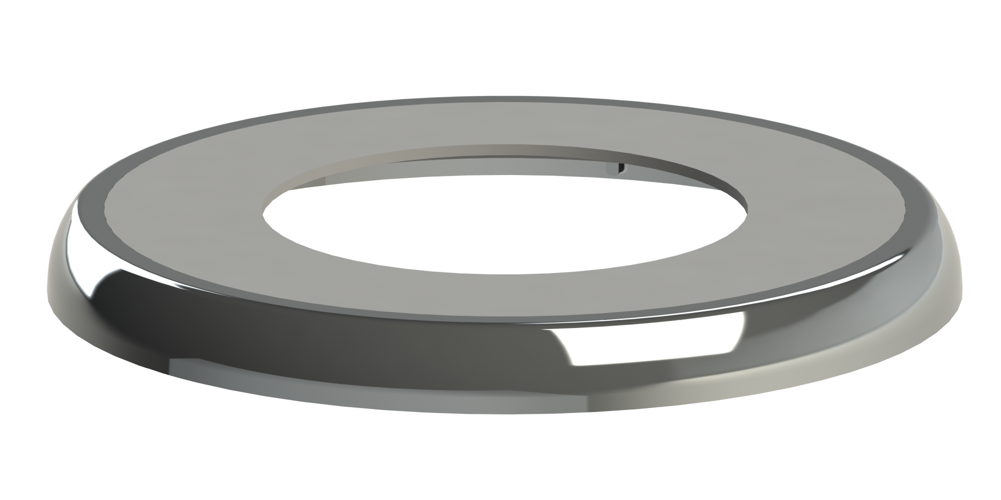 TÄCKBRICKA FALUPLAST 28-38mm 1-OS RUND KROM