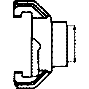onninen Claw coupling brass 1/2 ft