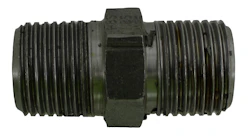HEXAGON NIPPLE 34 BLACK 1/2