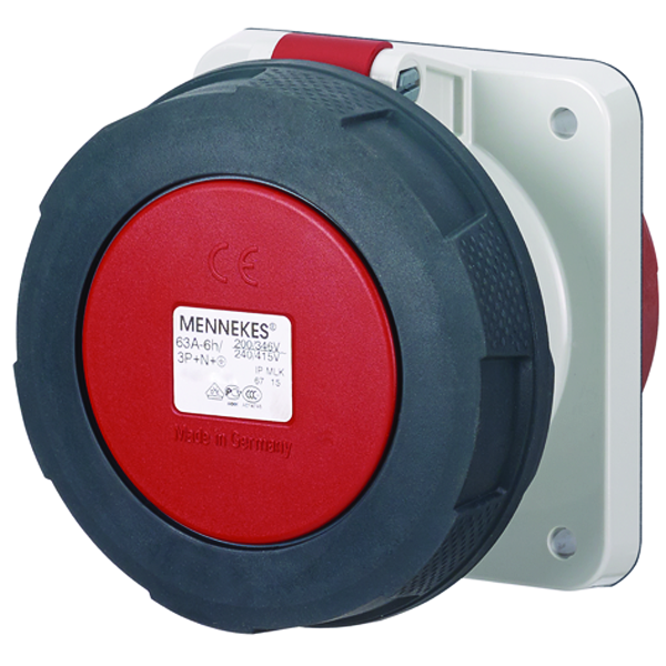 PANEL MOUNTED RECEPTACLE 1461 125A5P 6H400V - IP67