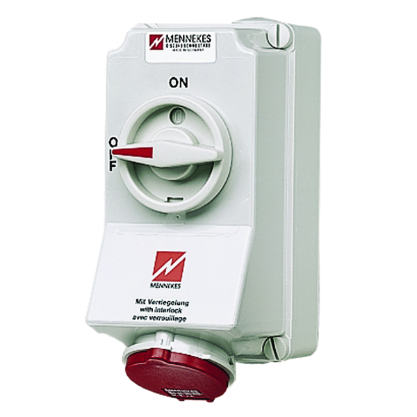 mennekes Wall mounted receptacle 5108 32a5p 6h400v - ip44