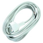 PLUG WITH CORD 2.5M WHITE OPAL
