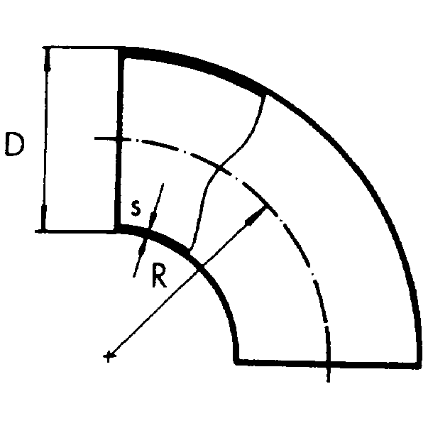 onninen Teräskäyrä en 10253-3 90 33,7x2,0 1.4404