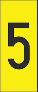 hammarprodukter Kombinationsskylt h-10 nummer 5 (höjd 10mm)