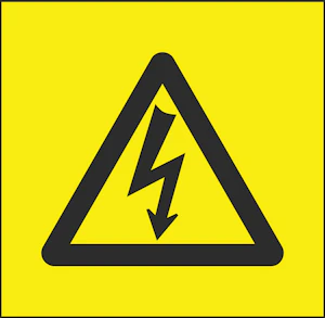 hammarprodukter Marking plate h-10 danger electric