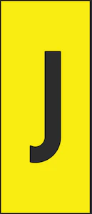 hammarprodukter Marking plate h-25 character j (height 25mm)
