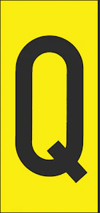 hammarprodukter Marking plate h-50 character q (height 50mm)