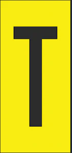 hammarprodukter Marking plate h-50 character t (height 50mm)