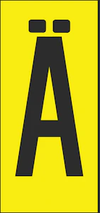 hammarprodukter Marking plate h-50 character ä (height 50mm)