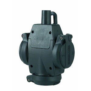 onnline Connector onnline schuko-ultra 3-way ip54 black