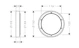 hansgrohe Extension set hansgrohe 13597000 22mm diameter 150mm