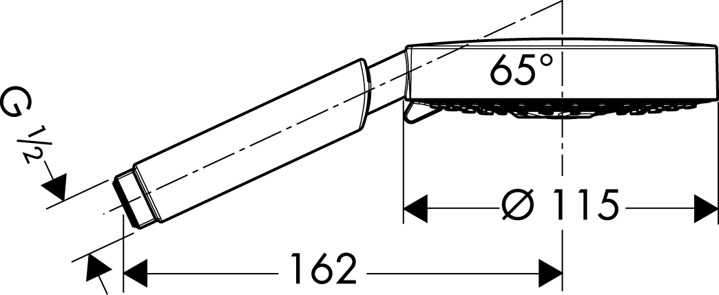 hansgrohe Käsisuihku hansgrohe 28554000 rd s120 ecosmart