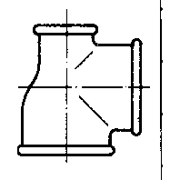onnline T-rör svart 1/2x3/8x3/8 onnline