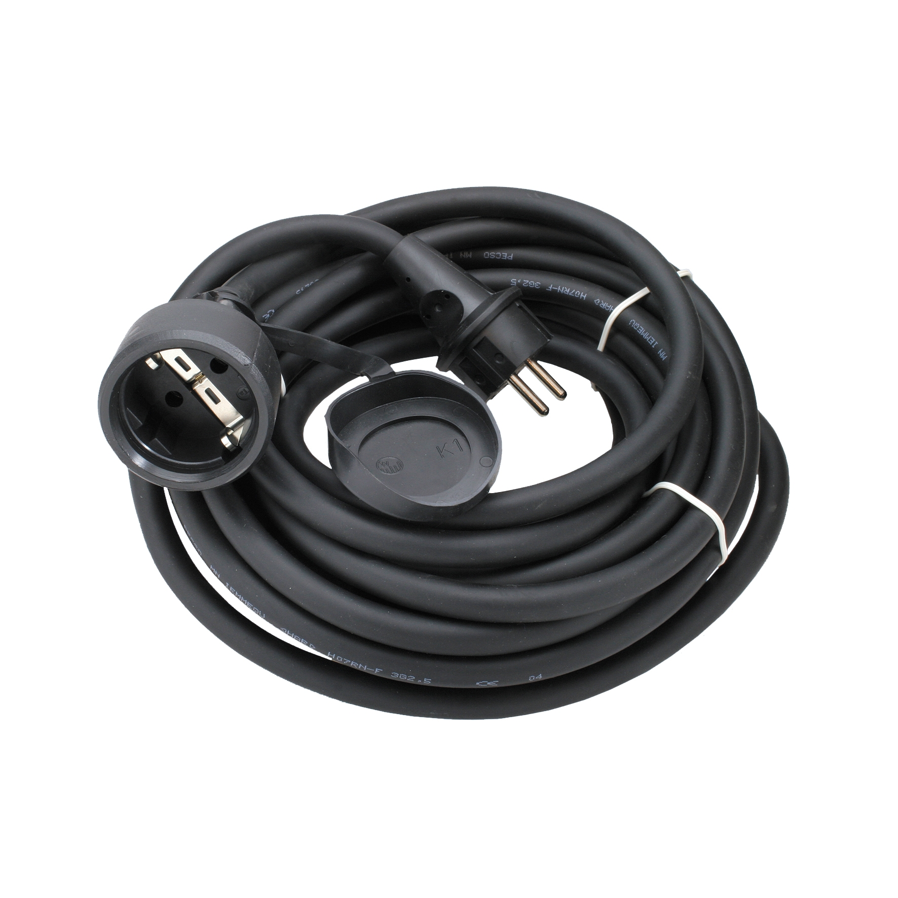 EXTENSION CORD IP44 1-WAY 20M H05RR-F 3X1,5 OPAL