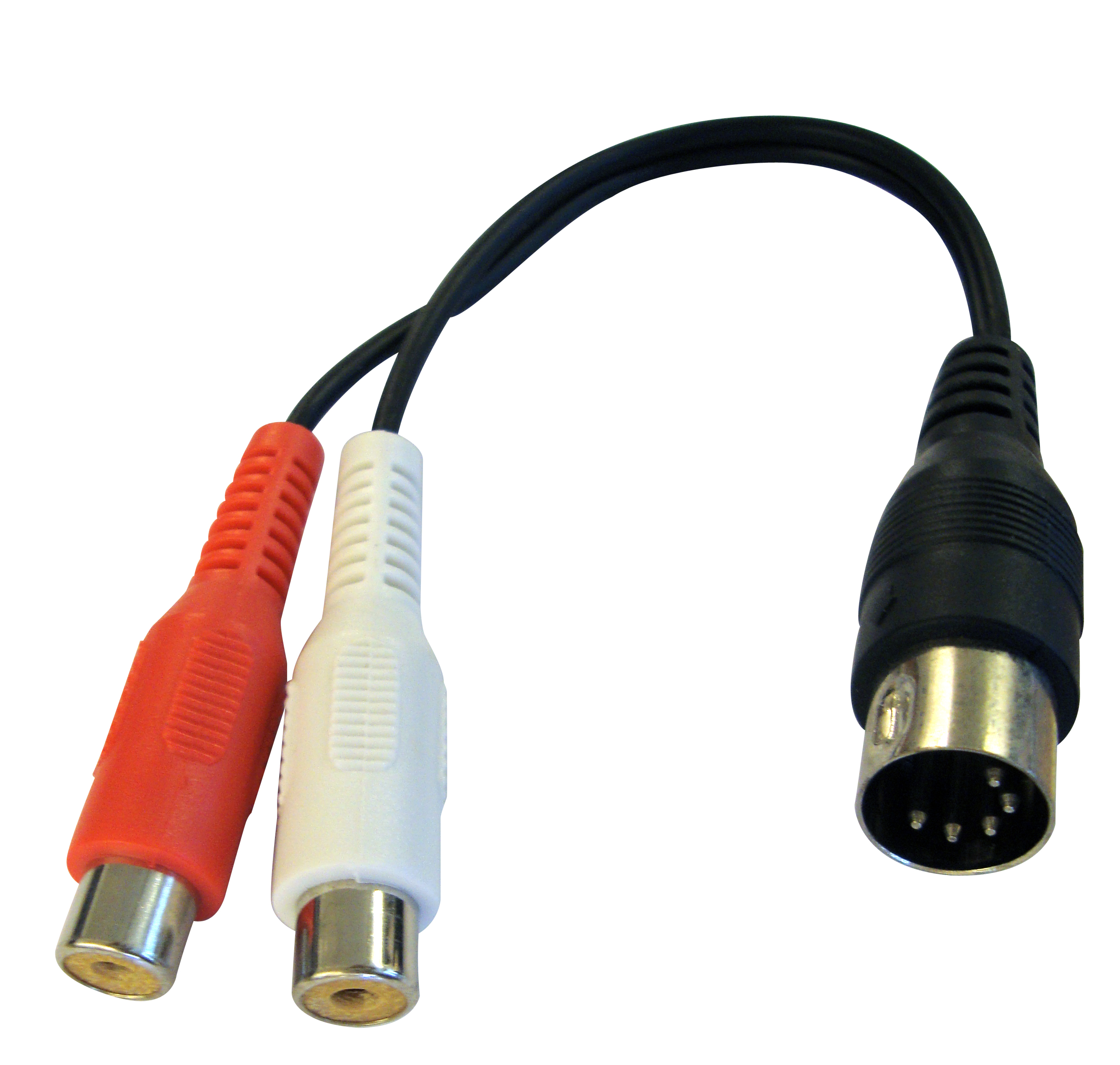 opal 0.2m 5din plug to 2xrca 5 pins din male to 2 rca jack
