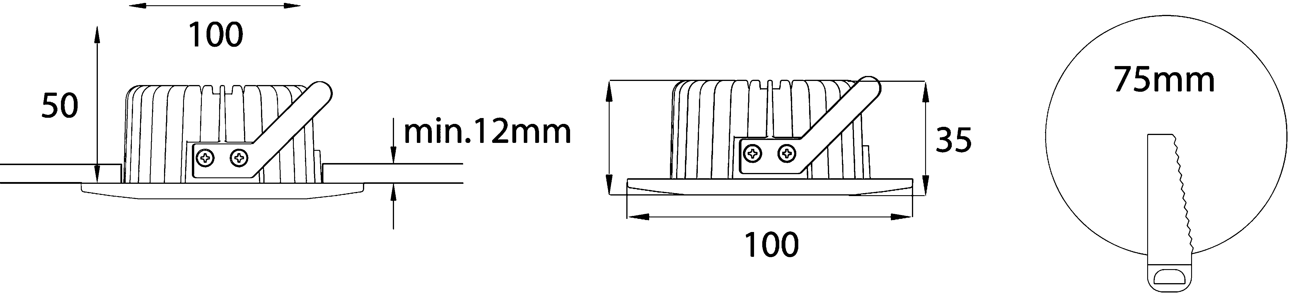 enerlight Spotlight venus 10w 50 wh cl 4000k ip44