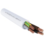 INSTALLATION CABLE H05VV-F 3G1,0 WHITE B100