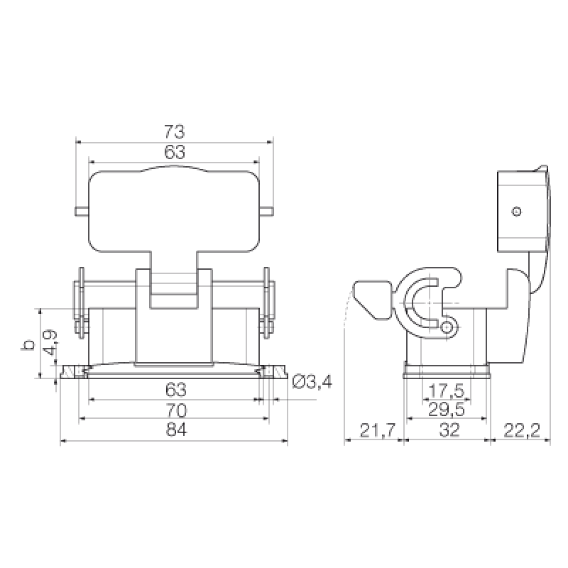 weidmüller Housing hdc 10a alu