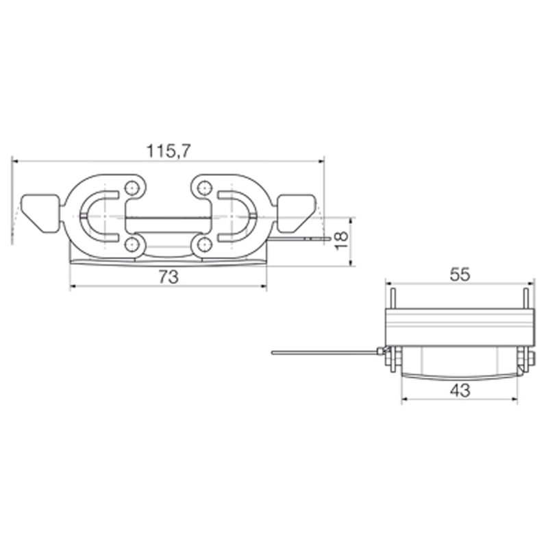 weidmüller Housing hdc 10b dmdq 2qb