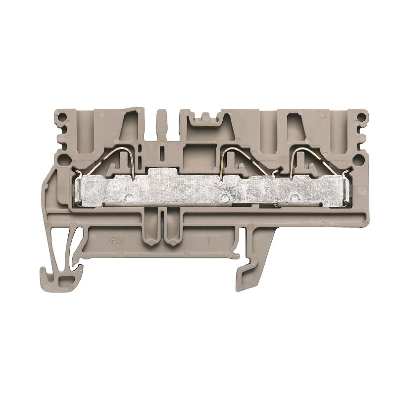 weidmüller Gjennomgangsklemme 4 mm², 3 push-in, beige