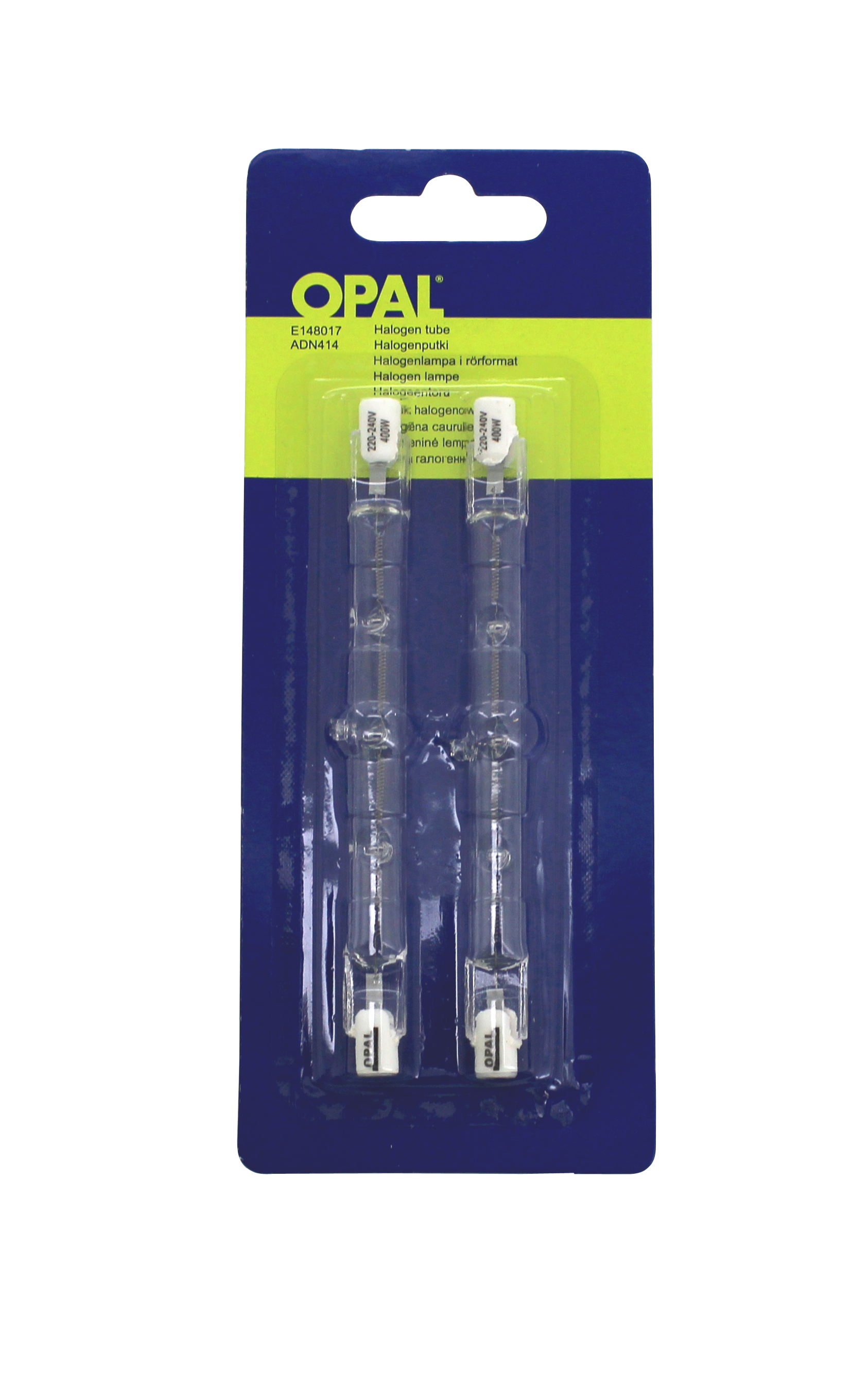 opal Halogeenilamppu opal 400w 118mm 220v tuplapakkaus
