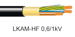 SHIP CABLE-HF 1KV HELKAMA LKAM-HF 2x1,5 BLACK D1000