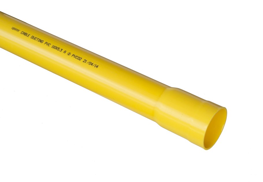 ONNINEN CABLE PROT.PIPE PVC YELLOW 110 SN8 6m WO. SEALING | Underground ...