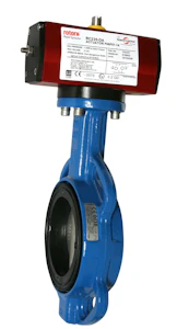 onnline Läppäventtiili toimilaitteella dn450 onnline 8115e rc280da