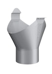 Nozzle piece OMV-125-100-WHITE