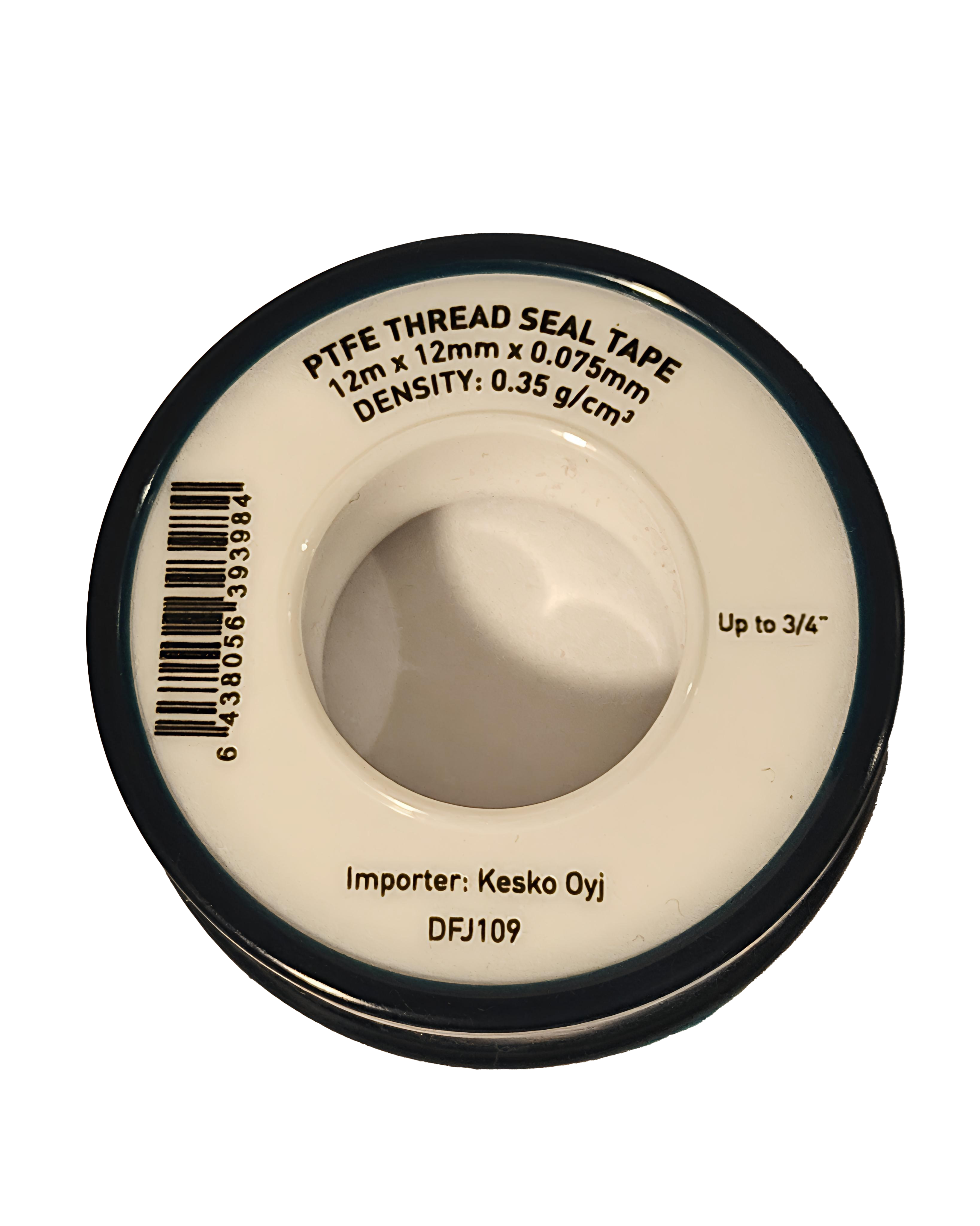 GÄNGTEJP (12x0,075)12m TEFLON PTFE