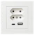 schneider electric Vägguttag elko plus 2eurovägguttag+usb vit