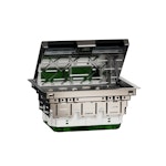 FLOOR BOX UNICA SYSTEM+ L METALLI IP20 8MOD