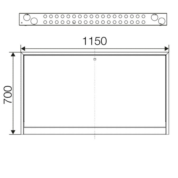 rauheat Manifold cab. access. rauheat pro frame 1150