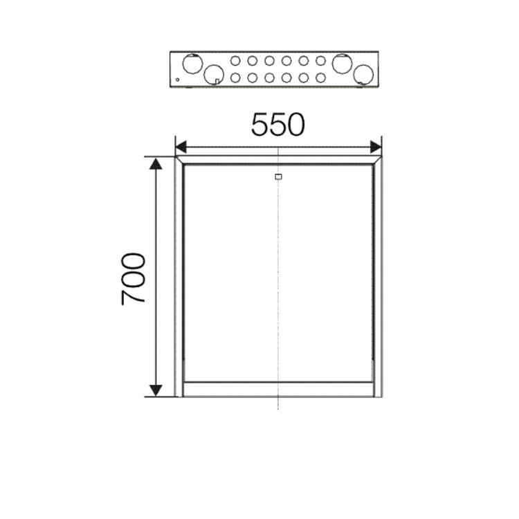 rauheat Manifold cabinet rauheat pro 550 2-5