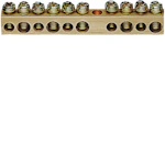 Jordskinne, 10 tilkobl, 3x16+7x10, b67mm