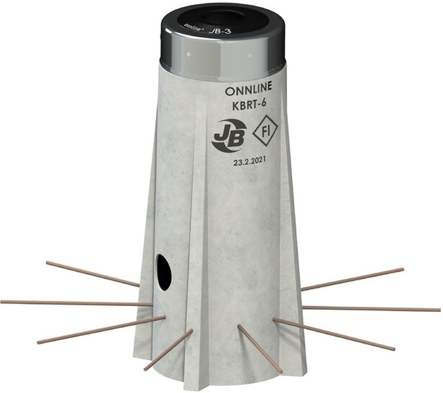 POLE FOUNDATION KBRT KBRT-6 BEDROCK