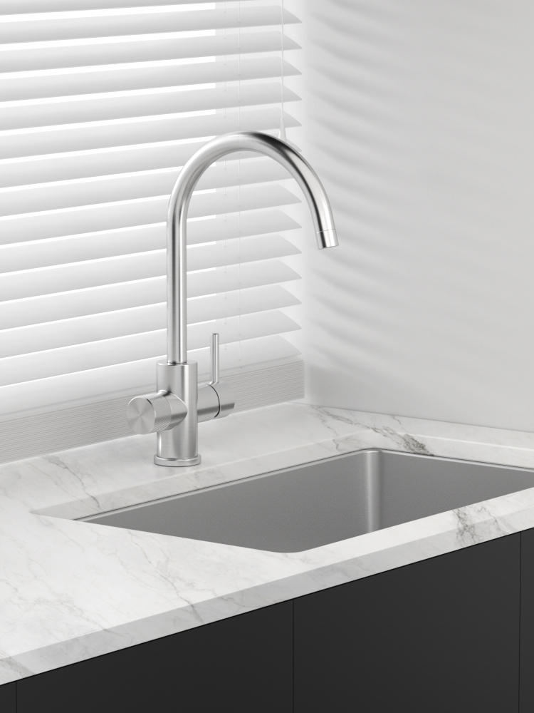 tammiholma Kitchen faucet inox q1 c-spout dw, brushed
