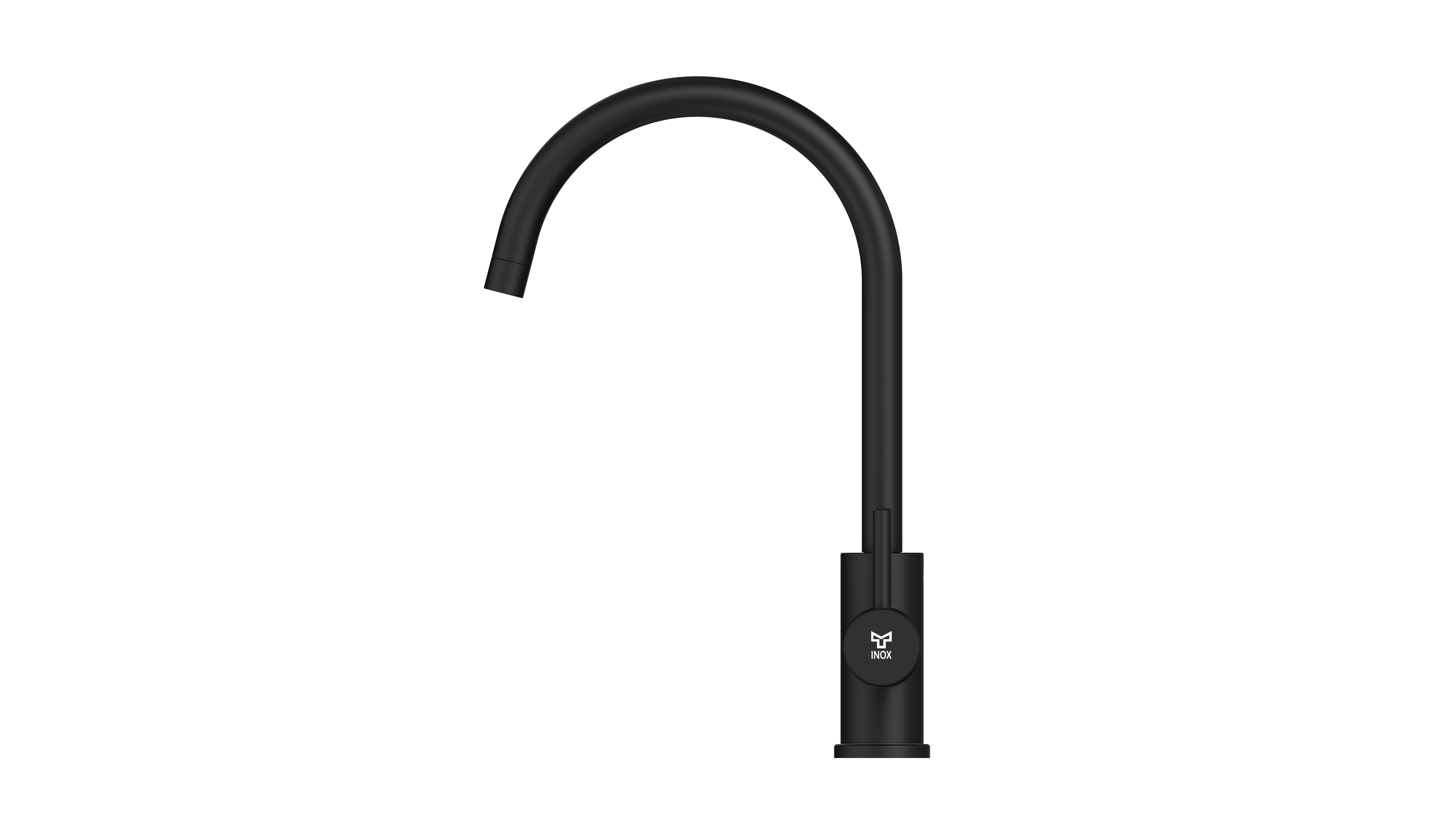 KITCHEN FAUCET INOX Q1 C-SPOUT DW, MATT BLACK