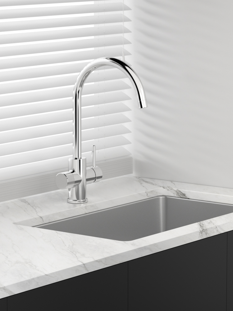 tammiholma Kitchen faucet inox q1 c-spout dw, polished