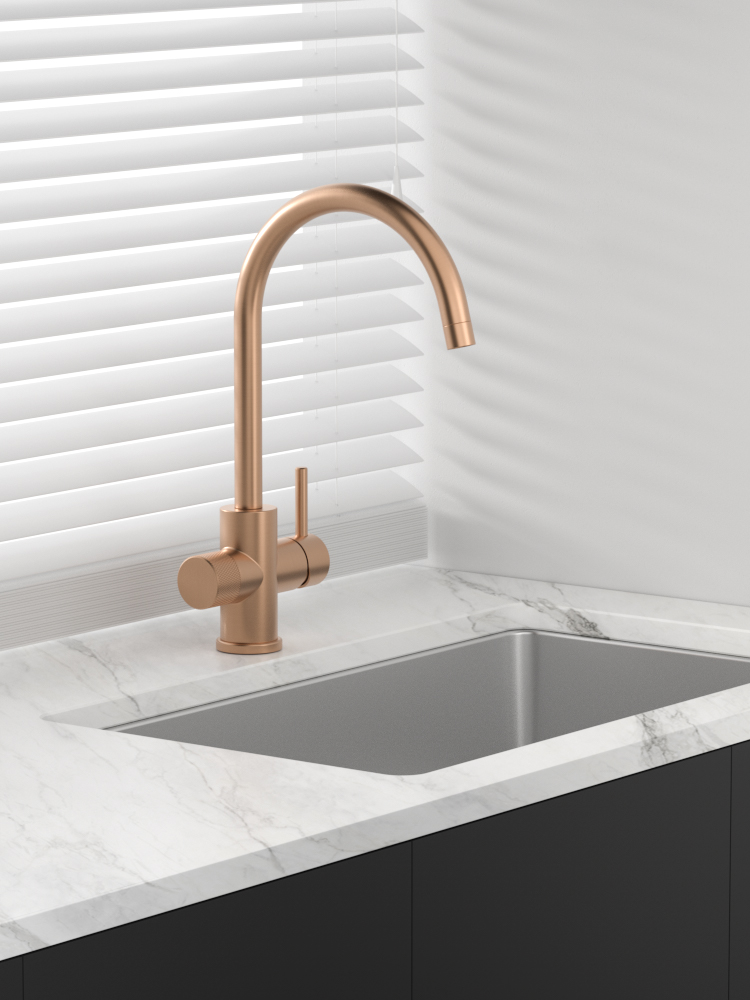 tammiholma Köksblandare inox q1, c-pip dm, roséguld