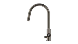 KITCHEN FAUCET INOX Q1 C-SPOUT PULL-OUT SPRAY, DW, GUN METAL
