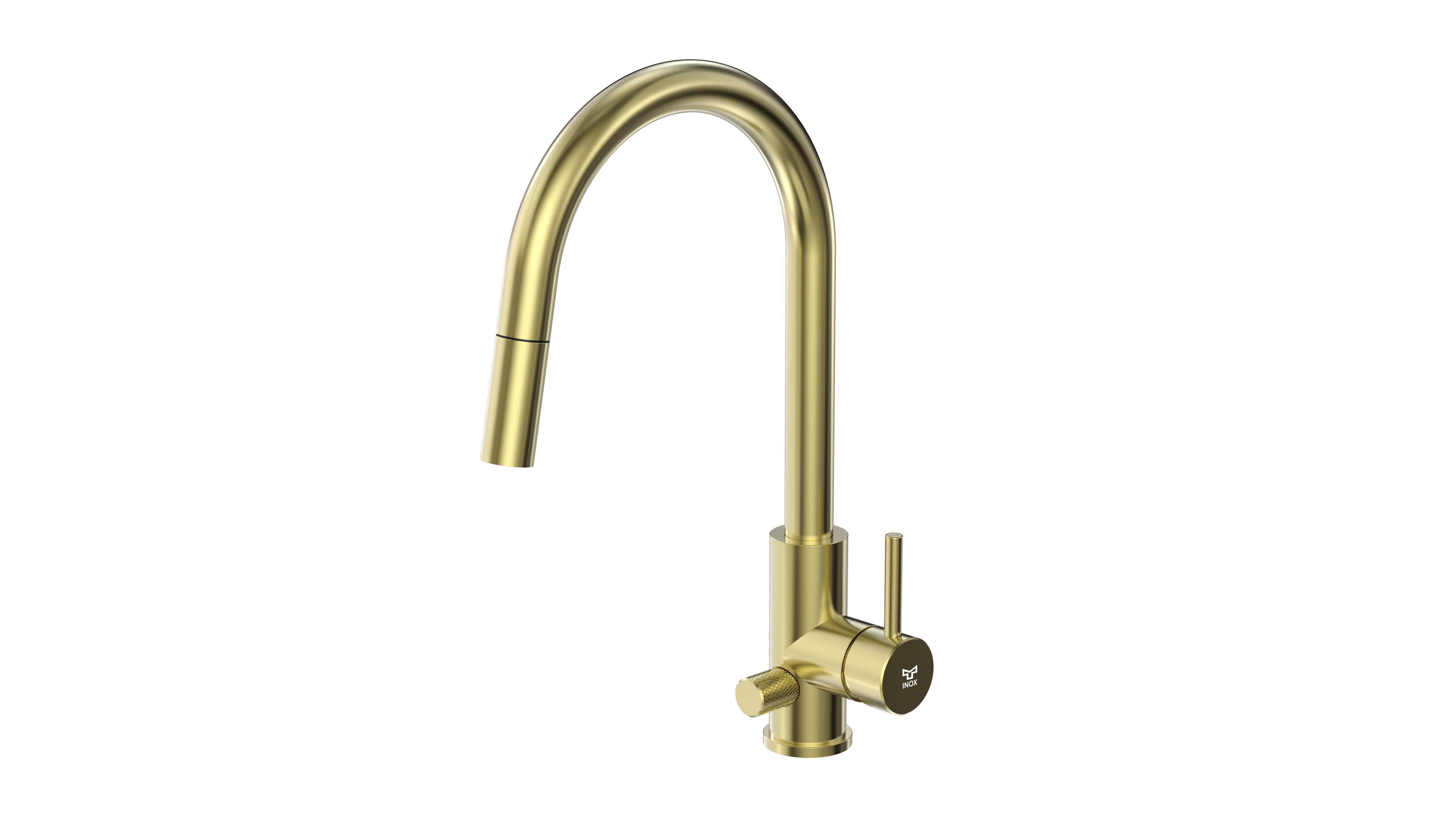 tammiholma Kitchen faucet inox q1 c-spout pull-out spray, dw, light gold