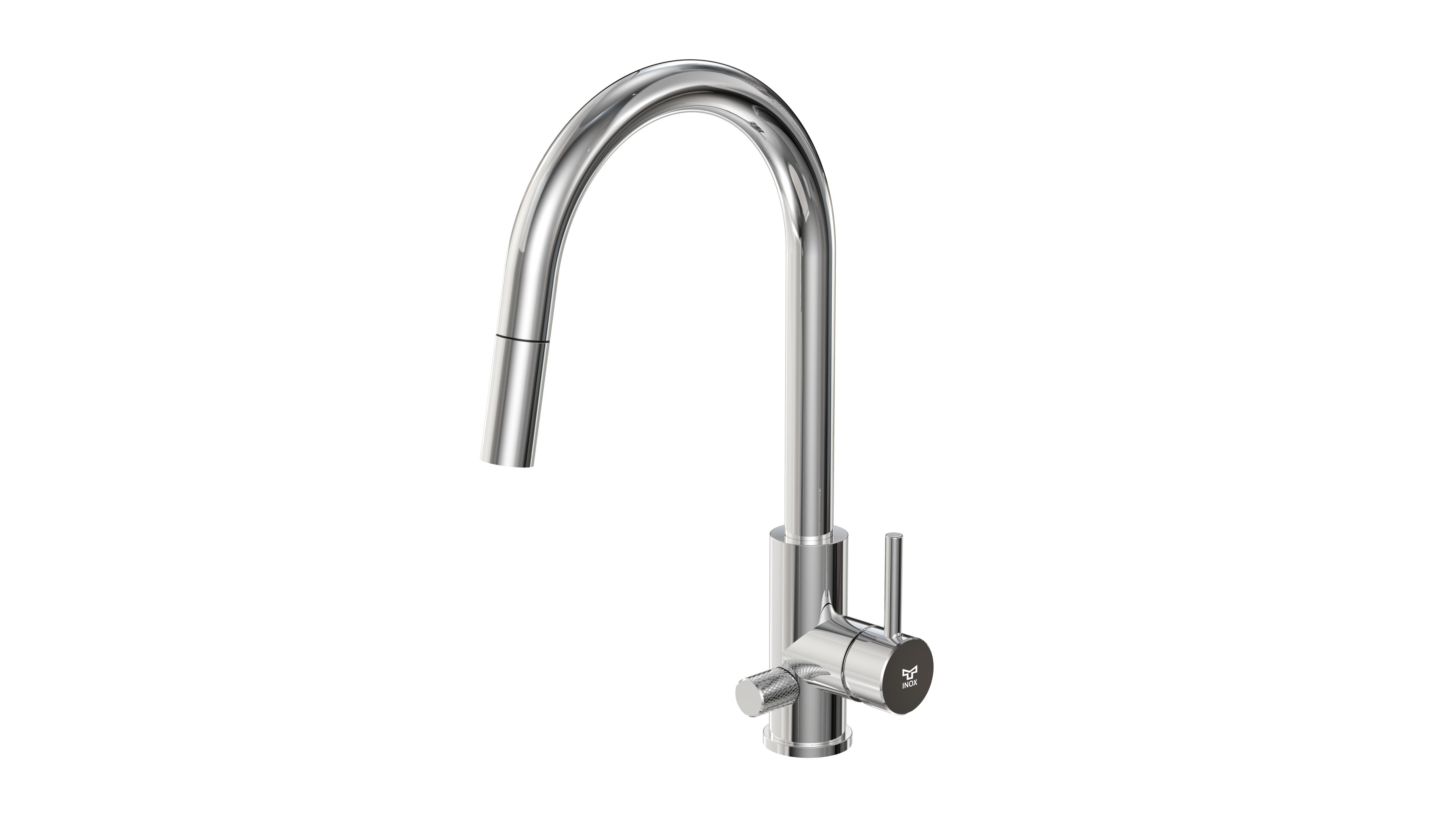 tammiholma Kitchen faucet inox q1 c-spout pull-out spray, dw, polished