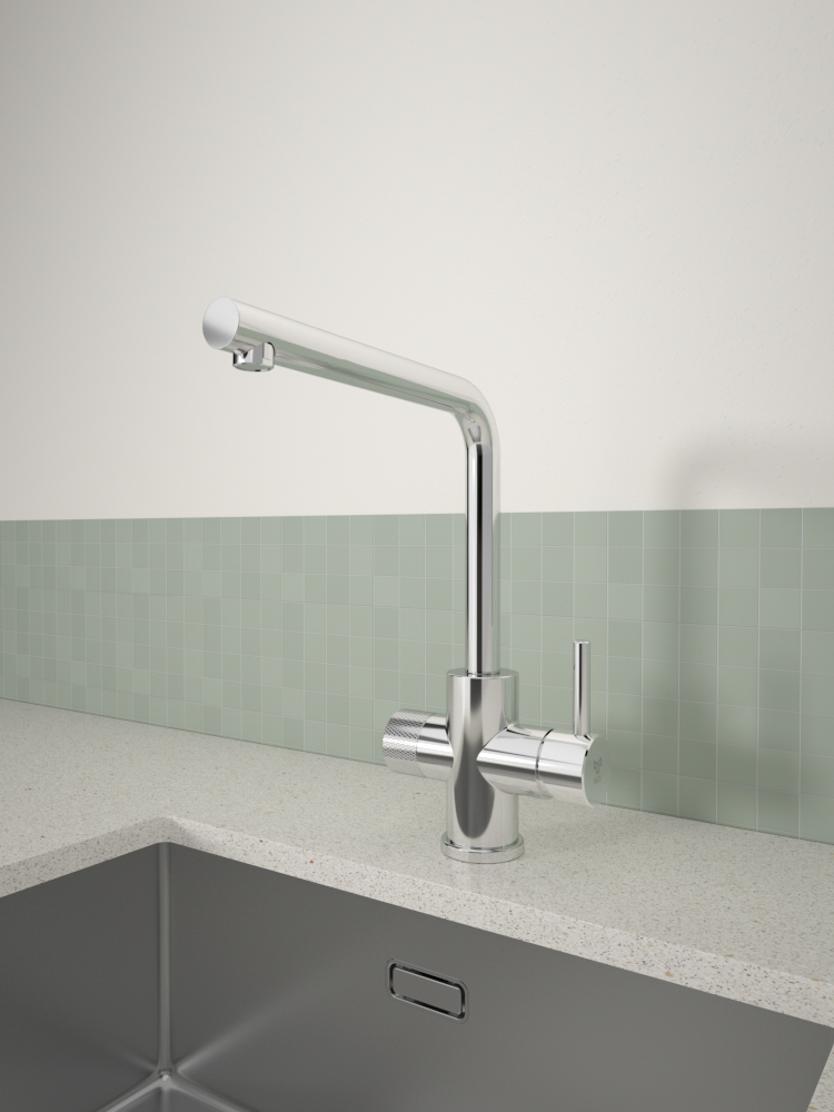 tammiholma Kitchen faucet inox q1 l-spout dw, polished