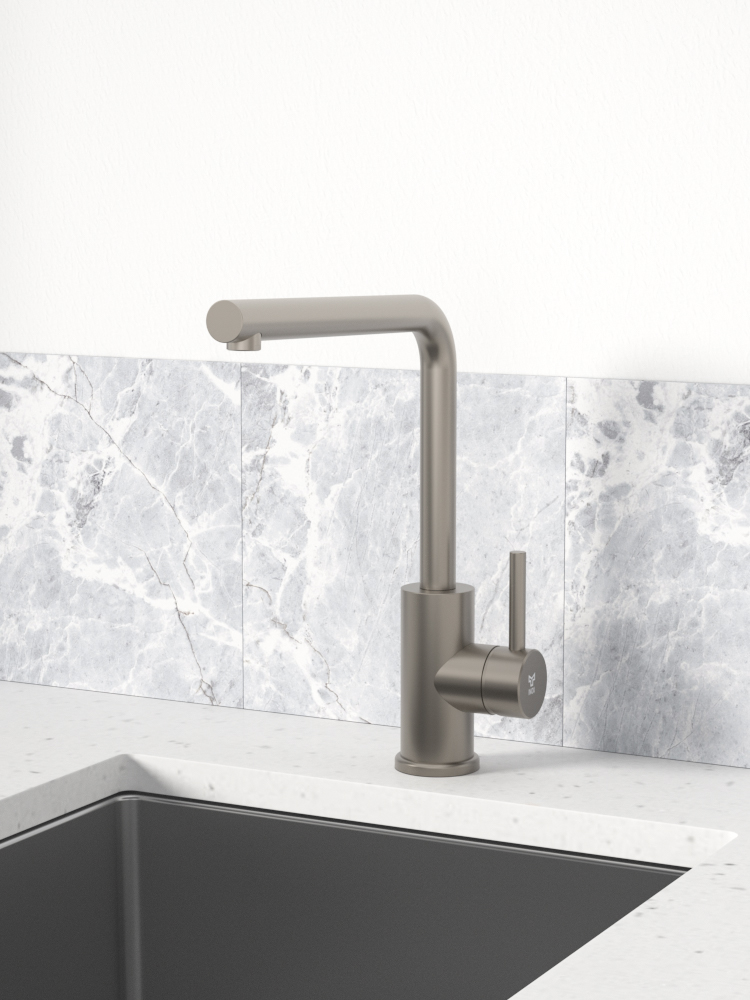 tammiholma Keittiöhana tammiholma l-putki khlq1gm inox q1 gunmetal