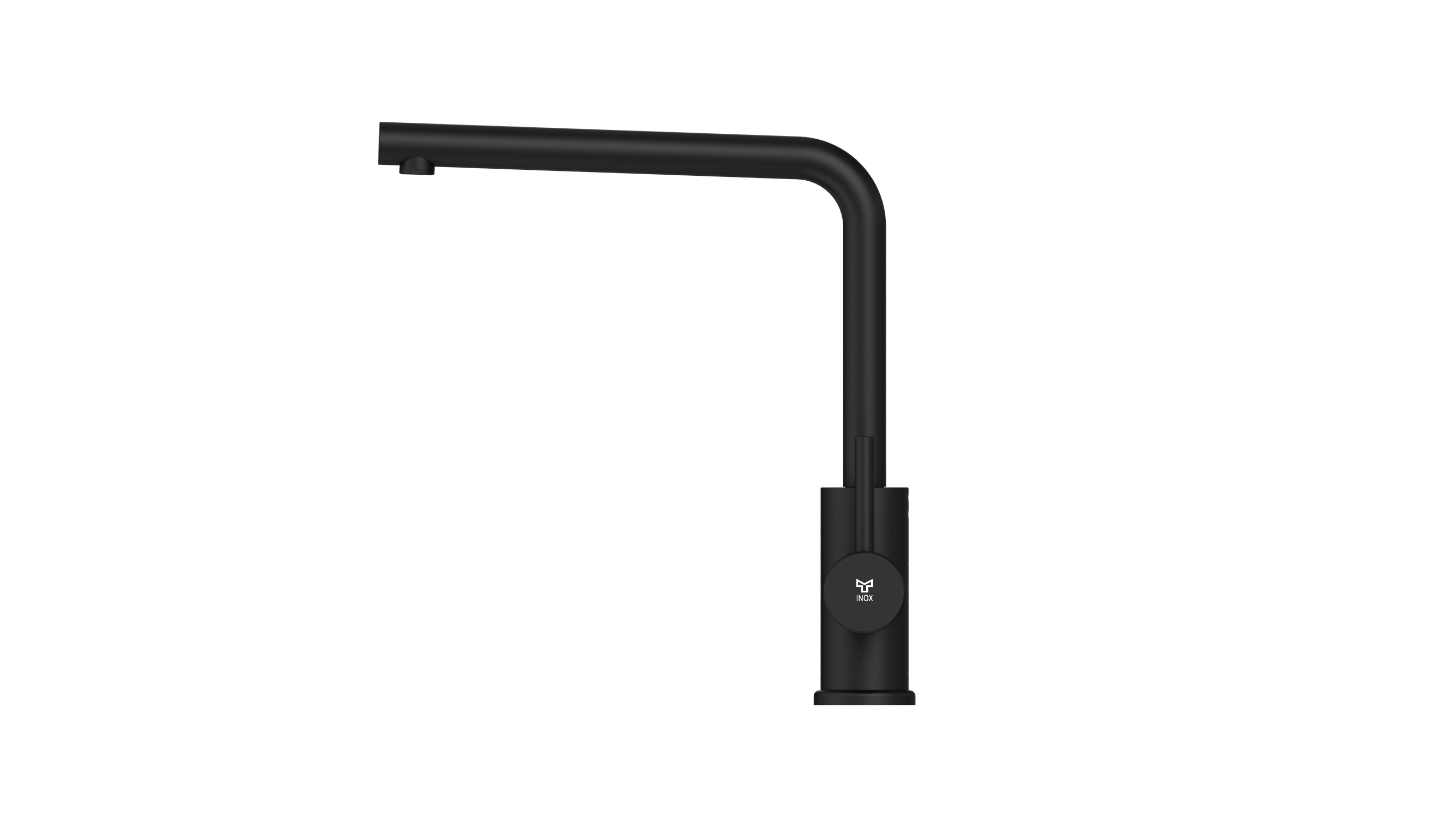 KITCHEN FAUCET INOX Q1 L-SPOUT MATT BLACK